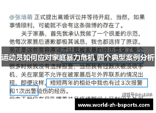 运动员如何应对家庭暴力危机 四个典型案例分析